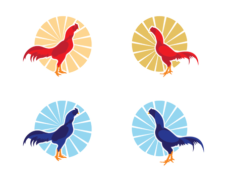 Rooster logo templateのイラスト素材