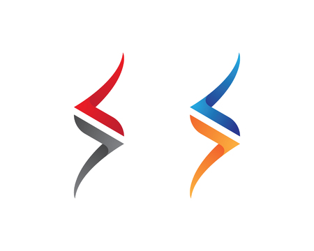 S letter logo, volume icon design template elementのイラスト素材