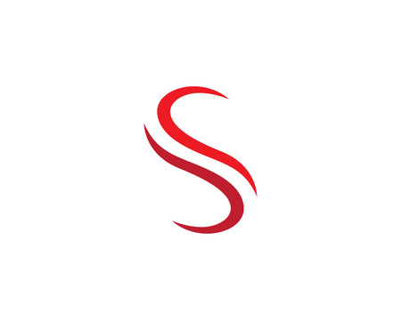 S letter logo Template vector illustration.のイラスト素材