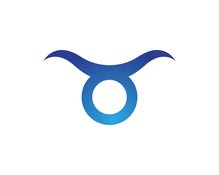 Red Bull Taurus Logo Template vector icon illustrationのイラスト素材