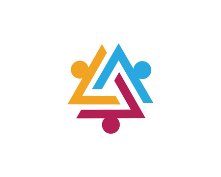 Adoption and community care Logo template vector iconのイラスト素材