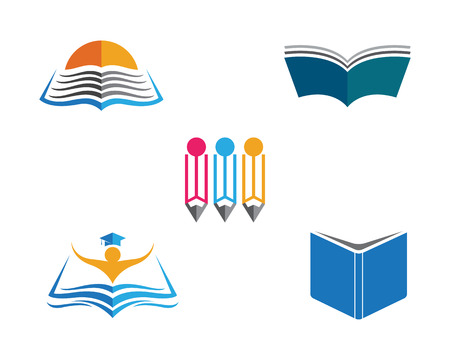 Learning Template illustration designのイラスト素材