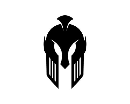 Vector sign. Spartan helmet logo template vector icon designのイラスト素材
