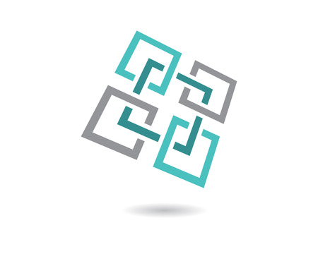 Business corporate abstract unity vector logo design templateのイラスト素材