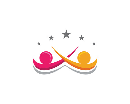 Adoption and community care symbol template designのイラスト素材