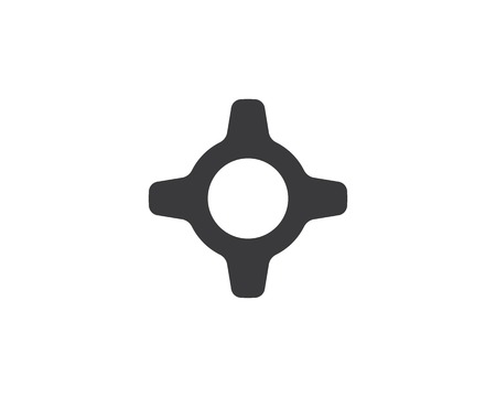 Gear Logo Template vector icon illustration designのイラスト素材