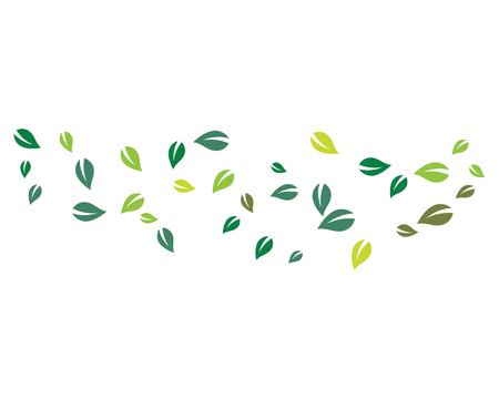 Logos of green leaf ecology nature element vector iconのイラスト素材