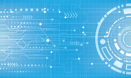 Abstract future digital science technology conceptのイラスト素材