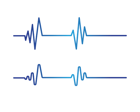 Art design health medical heartbeat pulse icon template design.のイラスト素材