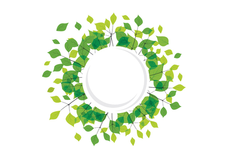 Leaf Background Vector Illustrationのイラスト素材