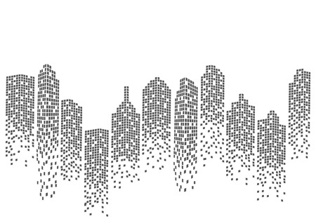 City skyline background vector illustrationのイラスト素材