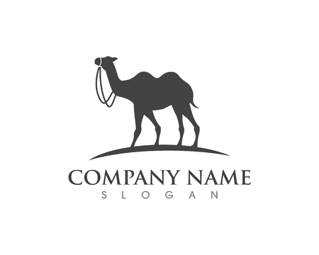 Camel Icon Vector illustration design Logo Templateのイラスト素材