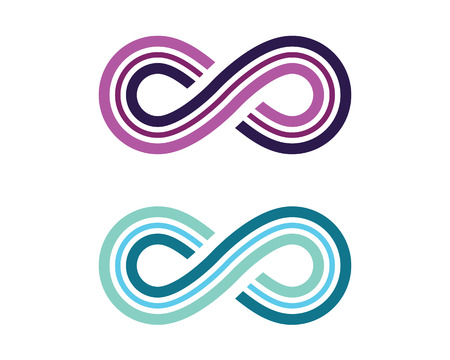 Infinity design vector illustration icon template design.のイラスト素材
