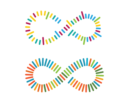 Infinity Design Vector illustration Logo template designのイラスト素材