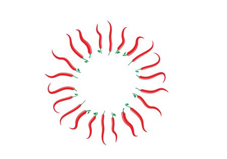 Hot Chili vector icon illustration designのイラスト素材