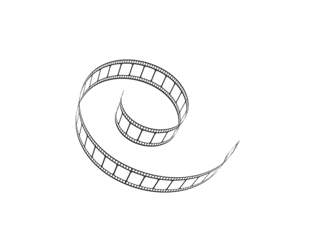 abstract film icon vector illustration template designのイラスト素材
