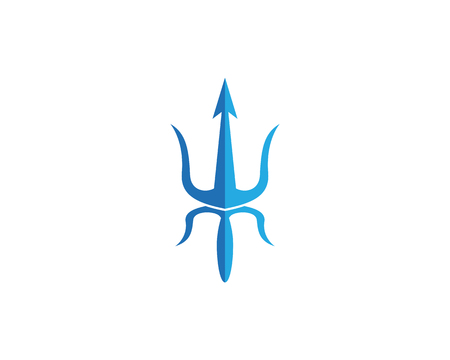 Trident Logo Template vector icon illustration designのイラスト素材
