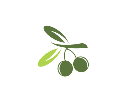 olive logo template vector illustration designのイラスト素材