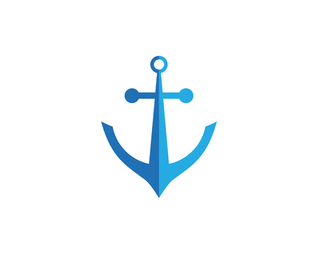 Anchor icon Logo Template vector illustrationのイラスト素材