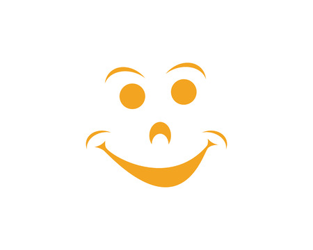 Smile vector icon illustration design in cartoon abstract illustration.のイラスト素材