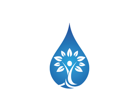 Water drop Logo Template vector illustration designのイラスト素材