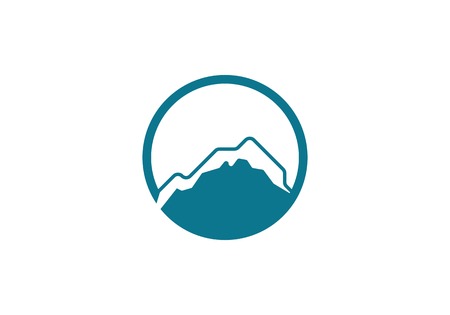 High Mountain icon  Logo Business Template Vectorのイラスト素材