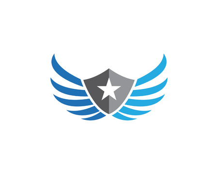 Wing falcon icon template vector illustration design.のイラスト素材