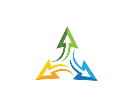 Arrow vector illustration icon Logo Template design