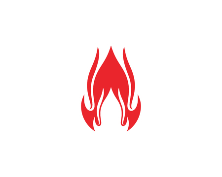 Fire flame Logo Template vector illustration designのイラスト素材