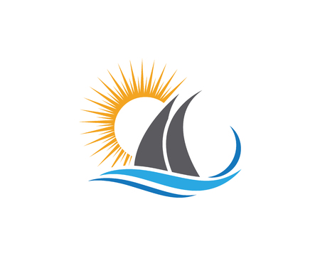 Cruise ship template vector icon designのイラスト素材