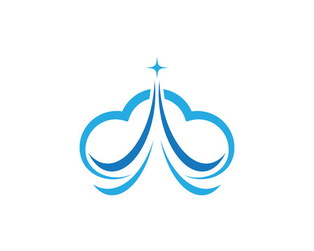 Cloud icon template vector icon illustration designのイラスト素材