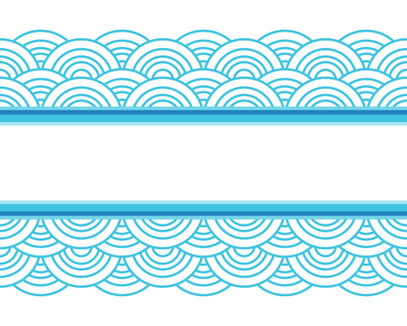 Seamless Abstract Wave Pattern illustration designのイラスト素材