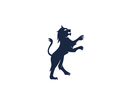 Lion Logo Template vector icon illustration designのイラスト素材
