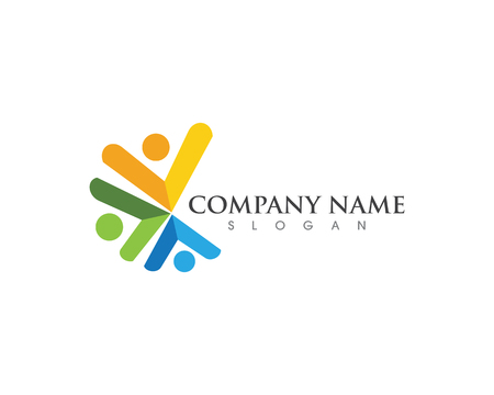 Community, network and social icon design template illustration.のイラスト素材