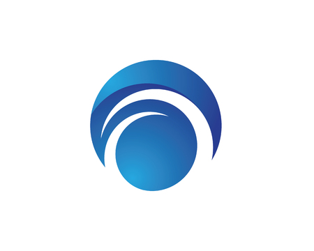 Water wave icon vector illustration design logoのイラスト素材