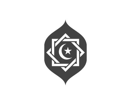 Moslem theme icon vector Illustration design templateのイラスト素材