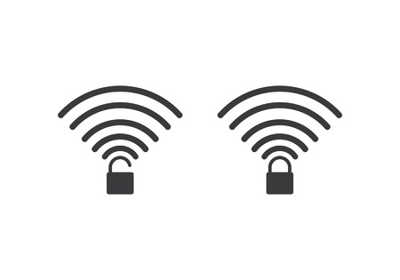 Wireless network icon  template vector iconのイラスト素材