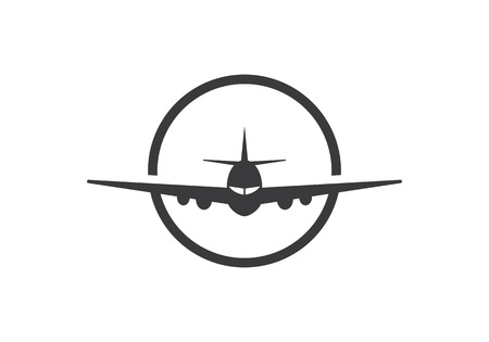 plane ilustration logo vector icon templateのイラスト素材