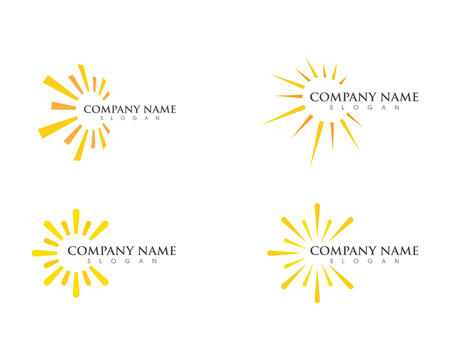 Sun Vector illustration Icon Logo Template designのイラスト素材