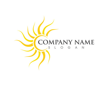 Sun Vector illustration Icon Logo Template designのイラスト素材