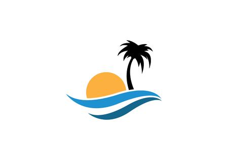 summer logo vector icon templateのイラスト素材