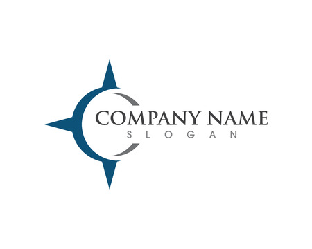 Compass Logo Template vector icon illustration designのイラスト素材