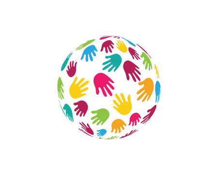 Hand Care Logo Template vector icon Businessのイラスト素材