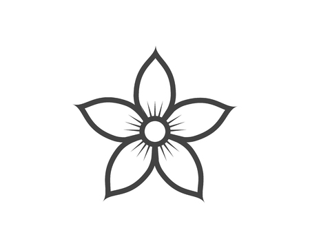 Jasmine flower icon vector illustration.のイラスト素材