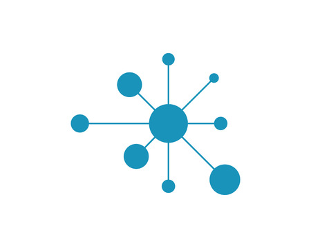 Molecule symbol logo template vector illustration designのイラスト素材