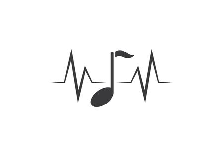 Music note Icon Vector templateのイラスト素材