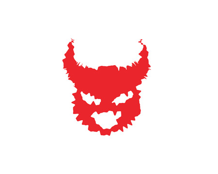 Devil horn Vector icon design illustration Template