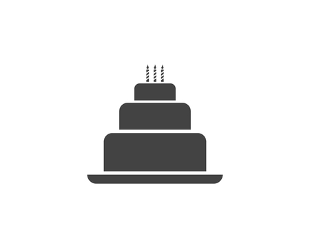 Cake sign icon vector illustration design template 