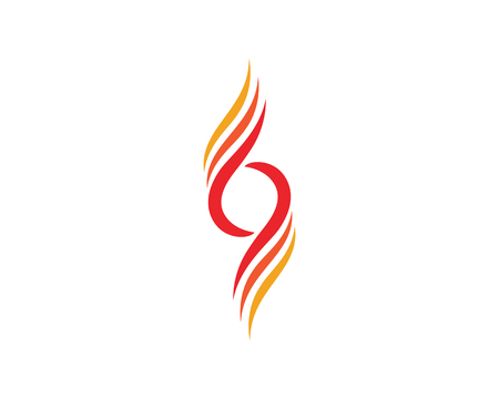 Fire flame Logo Template vector illustration designのイラスト素材