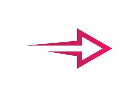 Arrow vector illustration icon Logo Template designのイラスト素材